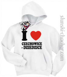 I love Czechowice Dziedzice - bluza dziecięca z nadrukiem - white