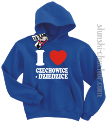 I love Czechowice - Dziedzice bluza dziecięca z nadrukiem - blue