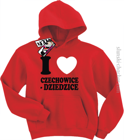 I love Czechowice - Dziedzice - bluza dziecięca z nadrukiem 