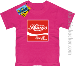 Enjoy hanys dziecięca koszulka z nadrukiem-pink