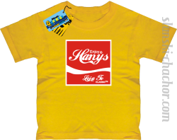 Enjoy hanys dziecięca koszulka z nadrukiem-yellow