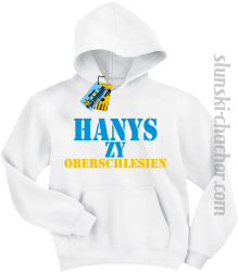 Hanys zy Oberschlesien dziecięca bluza z nadrukiem - biały