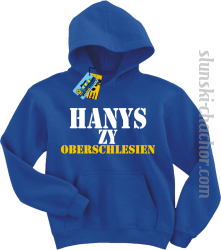Hanys zy Oberschlesien dziecięca bluza z nadrukiem - niebieski