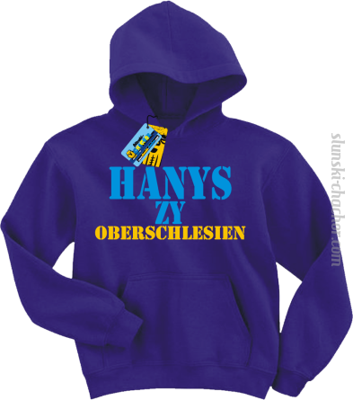 Hanys zy Oberschlesien dziecięca bluza z nadrukiem - fioletowy
