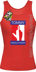 Tommy Middle Finger - Top damski red