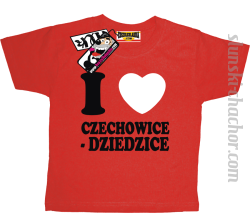 I love Czechowice - Dziedzice koszulka dziecięca z nadrukiem - red