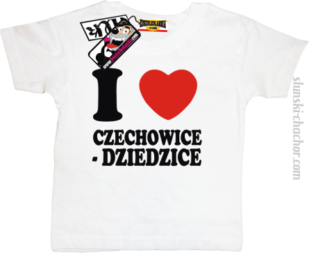 I love Czechowice - Dziedzice koszulka dziecięca z nadrukiem - white
