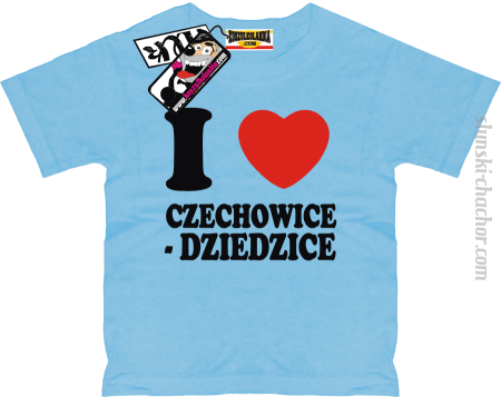 I love Czechowice - Dziedzice - koszulka dziecięca z nadrukiem 