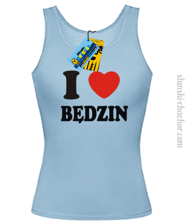 I love Będzin - top damski z nadrukiem 