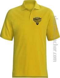 Prawdziwe kobiety kochają brodaczy - Koszulka męska POLO żółty