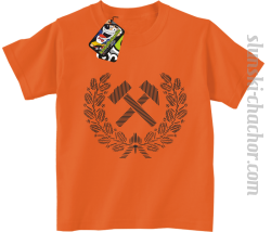 Pyrlik i żelazko znak górniczy herb górnictwa - Koszulka dziecięca pomarańcz