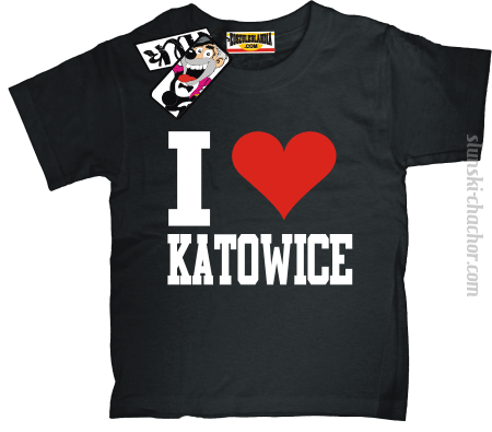 I love Katowice - koszulka dziecięca z nadrukiem Nr SLCH00053DZK