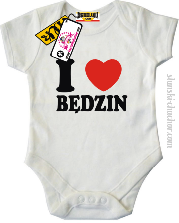 I love Będzin - body dziecięce z nadrukiem 