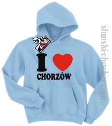 I love Chorzów bluza dziecięca z nadrukiem - sky blue