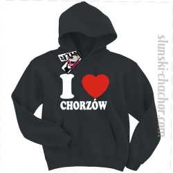 I love Chorzów bluza dziecięca z nadrukiem - black
