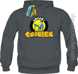 Gryfny łojciec bluza męska z nadrukiem - grey
