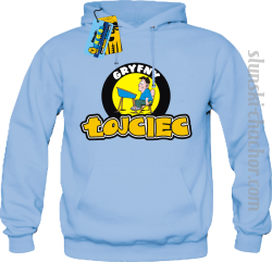 Gryfny łojciec bluza męska z nadrukiem - sky blue