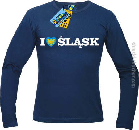 I love śląsk - longsleeve z nadrukiem Nr SLCH00023ML