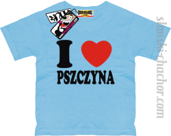I love Pszczyna koszulka dziecięca z nadrukiem - sky blue