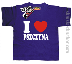I love Pszczyna koszulka dziecięca z nadrukiem - purple
