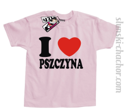 I love Pszczyna koszulka dziecięca z nadrukiem - light pink