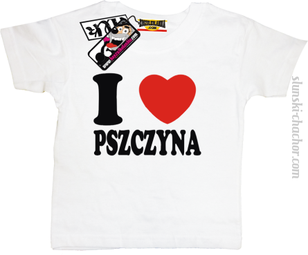 I love Pszczyna koszulka dziecięca z nadrukiem - white
