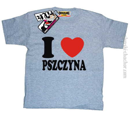 I love Pszczyna - koszulka dziecięca z nadrukiem Nr SLCH00048DZK