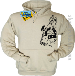 Ślunski hajer % bluza z nadrukiem - beige