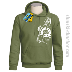 Ślunski hajer % bluza z nadrukiem - khaki
