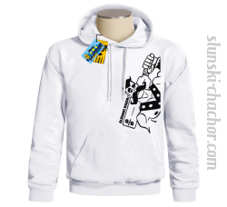 Ślunski hajer % bluza z nadrukiem - white
