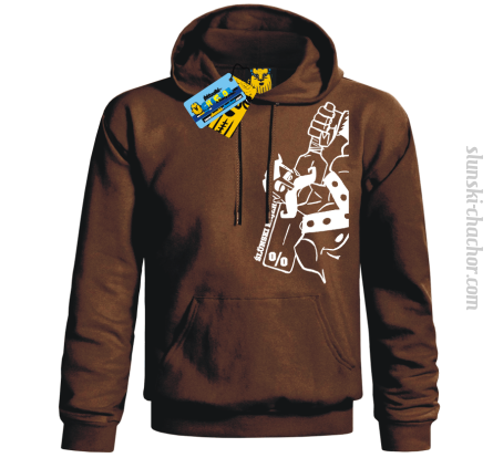 Ślunski hajer % bluza z nadrukiem - brown