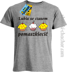 Lubia se czasem pomaszkiecić - koszulka męska - melanżowy
