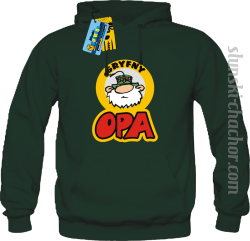 Gryfny opa bluza męska z nadrukiem - green