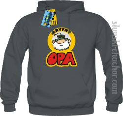 Gryfny opa bluza męska z nadrukiem - grey