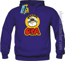 Gryfny opa bluza męska z nadrukiem - purple