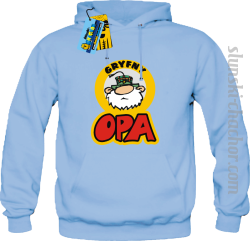 Gryfny opa bluza męska z nadrukiem - sky blue
