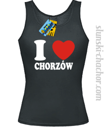 I love Chorzów - top damski - czarny