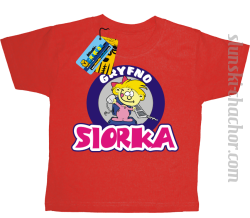 Gryfno siorka koszulka dziecięce z nadrukiem - red