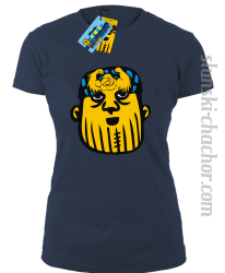 Slunski chachor face koszulka damska z nadrukiem-navy blue