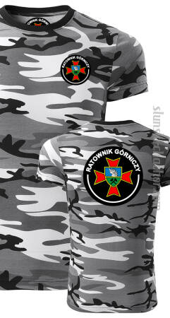 Ratownik Górniczy Camouflage Moro - koszulka męska