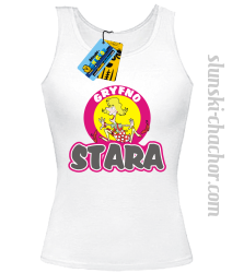 Gryfno stara top damski z nadrukiem - white