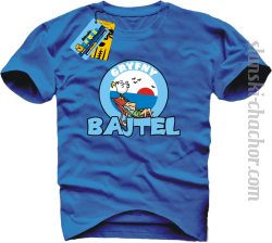 Gryfny bajtel koszulka męska z nadrukiem - blue