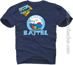 Gryfny bajtel koszulka męska z nadrukiem - navy blue