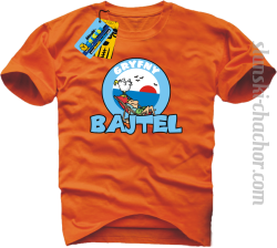 Gryfny bajtel koszulka męska z nadrukiem - orange