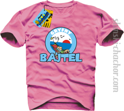 Gryfny bajtel koszulka męska z nadrukiem - pink