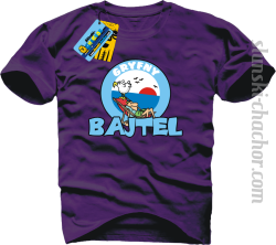 Gryfny bajtel koszulka męska z nadrukiem - purple