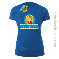 Gryfno rechtorka koszulka damska z nadrukiem - blue