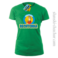 Gryfno rechtorka koszulka damska z nadrukiem - green