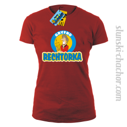 Gryfno rechtorka koszulka damska z nadrukiem - red
