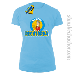 Gryfno rechtorka koszulka damska z nadrukiem - sky blue